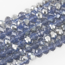 Koraliki Szklane Galwanizacja Fasetowane, 8x5mm 70szt/42cm/sznur (14WB9252)