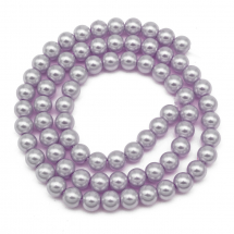 Perła Szklane Błyszczące Ecofarba 6mm 72szt/43cm/sznur (2WB29344)