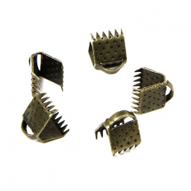 Końcówki Zaciskowe do Taśm Żelazo 6x7mm Kolor: Bronze 50szt (13WB11054)