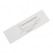 Голка Гнучка з Великим Вушкам з Нержавіючої Сталі Бісерна, Тонка, Роздвоєна, 57x0.3 мм (13WB11760)