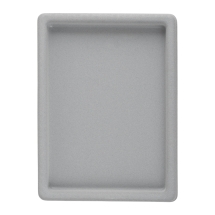 Органайзер Флокований Пластиковий для Намистин, Прикрас та Намиста, Сірий, 28х20х3см, (13WB11009)