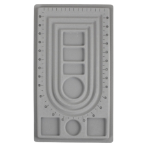 Органайзер для Викладки Намистин Прямокутний, Пластик, Сірий, Розмір: Довжина 41см, Ширина 23см, Товщина 1см, (13WB11007)