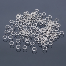 Kółeczka Ogniwka Pojedynczy Otwarte Mosiądz 7x1mm Kolor: Srebrny 200szt/25g (13WB11830)