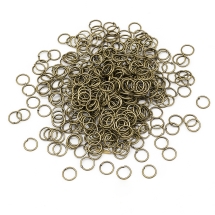 Kółeczka Ogniwka Pojedynczy Otwarte Żelazo 6x0.7mm Kolor: Antyczny Bronze 550szt/50g (13WB12467)