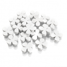 Koraliki Drewniane 20х10mm Biały 20szt (13WB12713)