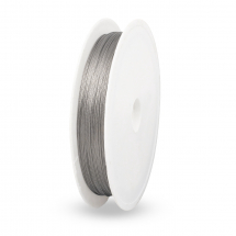 Linka Jubilerska Stal Nierdzewna, Powłoka Nylonowa do Rękodzieła, 0.3mm, 50m/szpula (13WB13737)