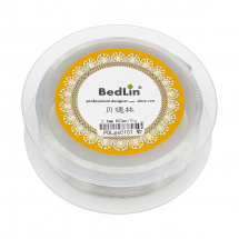 Drut, Druciki Kreatywne do Rękodzieła, Srebrny, 0.1mm, około 800m/szpula (13WB13740)