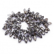 Koraliki Szklane Galwanizacja Fasetowane 12x6x6mm 100szt/60cm/sznur (13WB13989)