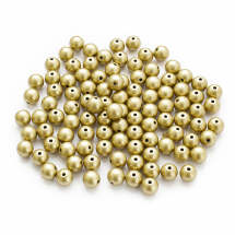 Koraliki Akrylowe, Lakierowane Matowy, Okrągłe, Złoto, 10mm, 85szt/50g (13WB14433)