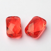 Koraliki Akrylowe Fasetowane Prostokąt 18x12x10mm 20szt (13WB14437)