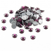 Cyrkonie Dżety Szklane Fasetowane Klasa A, Okrągłe, Ametyst, 2.8mm, 100szt (13WB14450)