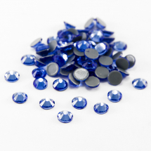 Cyrkonie Dżety Szklane Fasetowane Klasa A, Okrągłe, Kobalt, 2.8mm, 100szt (13WB14459)