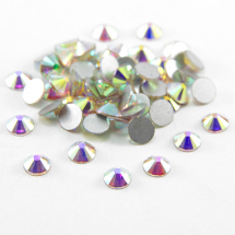 Cyrkonie Dżety Szklane Fasetowane Klasa A, Okrągłe, AB-Color, 1.6mm, 144szt (13WB14468)