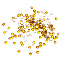 Cyrkonie Dżety Szklane Fasetowane Klasa A, Okrągłe, Topaz, 2mm, 144szt (13WB14473)