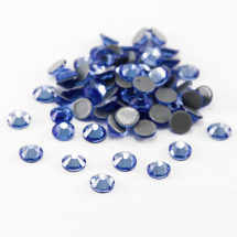 Cyrkonie Dżety Szklane Fasetowane Klasa A, Okrągłe, Jasny Szafir, 3.2mm, 100szt (13WB14522)