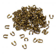 Zaciski Ochronne do Linki Eco Mosiądz 5x4x1mm Kolor: Bronze około 150szt/5g (13WB14865)