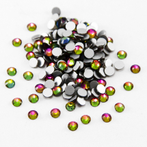 Cyrkonie Dżety Szklane Fasetowane Klasa A, Okrągłe, Multikolor, 4mm, 100szt (13WB14505)