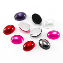 Dżety do Przyszycia Akryl 14x10x6mm Kolor: Mix Kolorów 10szt (13WB14944)