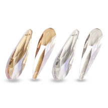 Zawieszka Szklana Fasetowana 49x14x13mm Otwór 1.5mm Kolor: Mieszany 4szt (13WB15002)