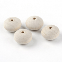 Koraliki Drewniane 20x13mm Kolor: Beżowy 10szt (13WB15328)