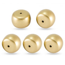 Намистини Акрилові Лаковані, Матові, Плоскі Круглі, Колір: Золото, Розмір: 20x14мм, Отвір 2мм, (13WB15482)