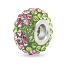 Koraliki Modułowe Charms Żywica i Cyrkonie Klasa A, Peridot 15х9mm, 1szt (13WB16113)