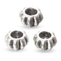 Koraliki Modułowe Charms Stop Metalowy, Antyczne Srebro 12x12x6.5mm, 3szt (13WB16156)