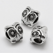 Koraliki Modułowe Charms Stop Metalowy, Antyczne Srebro 11х10mm, 5szt (13WB16290)