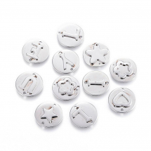 Zawieszka Łącznik Stal Nierdzewna 16x1.5-2mm Otwór 1-1.5mm 20szt (13WB16388)