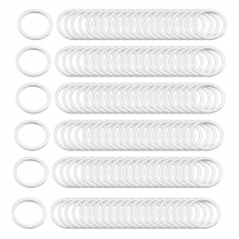 Конектор Кільце, Латунь, Колір: Срібло, Розмір: 10х1мм, (13WB16453)