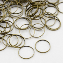 Конектор Кільце, Латунь, Колір: Бронза, Розмір: 30х1мм, (13WB16454)