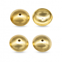 Nakładki na Koraliki Stal Nierdzewna, Złoty. 8x2,5mm. 4szt (13WB16574)