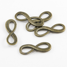 Zawieszka Łącznik Stop Metalu 22,5x8x1mm Otwór 4x7mm Kolor: Brąz 10szt (13WB10602)