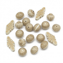 Koraliki Akrylowe "Paryż" 10.5-21x5.5-15mm 20szt (13WB16777)