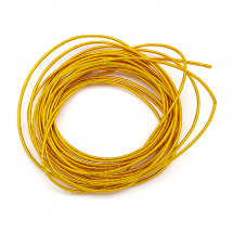 Bajorek do Haftu Twardy, Miedź, Żółte Złoto, 1mm, 280сm/10g (13WB17276)