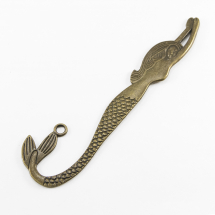 Zakładka do Książek Stop Metalowy. Syrenka, 120x32x2mm Kolor: Bronze 1szt (13WB17454)