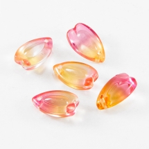 Zawieszka Szklana 13x8x5.5mm Otwór 1.2mm Kolor: Jasnoróżowy 5szt (13WB17468)