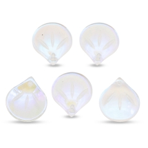 Zawieszka Szklana 15x13.5x4mm Otwór 1.2mm Kolor: Przezroczysty 5szt (13WB17477)