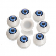 Oczka do Zabawek Plastikowe 20x10mm Kolor: Niebieski 8szt/opakowanie (13WB17623)