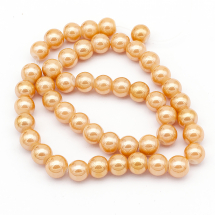 Perła Szkło Błyszczące, 8mm 48szt/39cm/sznur (13WB17675)