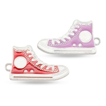 Кулон Кеди, Металу, Емальований, Колір: Мікс, Розмір: 30x17x2мм, Отвір 1.5мм, (13WB17980)