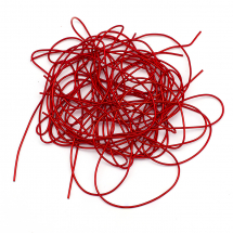 Bajorek do Haftu Gładka Miękki, Miedź, Czerwony, 1mm, 580сm/10g (13WB18467)