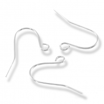 Kolczyki Haczyk Żelazo 12x17mm Kolor: Srebrny 100szt (13WB18647)