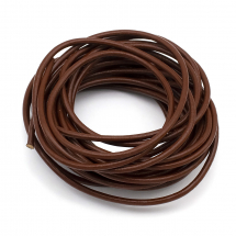 Sznurek Skóra Naturalna Wołowa, do Robienia Bransoletek i Biżuterii, Czekolada, 3m, 5m (13WB18540)