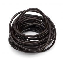 Sznurek Skóra Naturalna Wołowa do Robienia Bransoletek i Biżuterii, Ciemnobrązowy, 4mm, 5m (13WB18542)