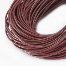 Sznurek Skóra Naturalna 1mm Kolor: Ciemny-Czerwony 5m (13WB18547)