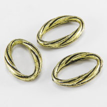 Конектор Овал Акрил, Колір: Античне Золото, Розмір: 31.5x21x5мм, Близько 24шт.\25г (13WB18843)