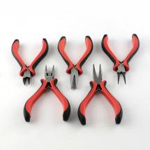 Zestaw Narzędzi Jubilerskie na Blisterze, Stal Nierdzewna, Czerwony, 20x33.5x5.5cm, 5szt/zestaw (13WB18895)