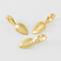 Тримач під Кабошон, Сплав, Колір: Золото, Розмір: 21х8х6мм, Отвір 4х6мм, (13WB19162)