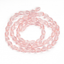 Koraliki Szklane Fasetowany. Luźne. 8x6mm 62szt/43.5sm/nić (13WB19176)